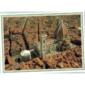 Italy Post Card: FIRENZE, Veduta aerea della Cattedrale di Santa Maria 