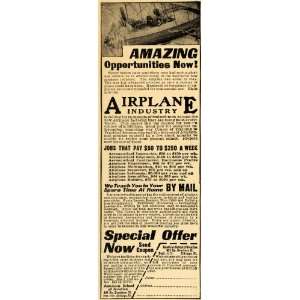   Aviation School Aeronautic Courses   Original Print Ad
