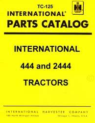 Farmall International 444 2444 Parts Catalog Manual IH  