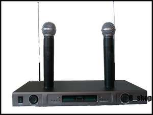 PRO DUAL RECHARGEABLE WIRELESS MICROPHONE MIC SYSTEM  