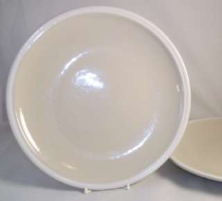 Epoch WHIPPED CREAM BEIGE 2 Dinner Plates GREAT CONDITION  