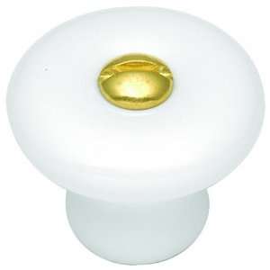  Belwith Products Whistlestop Knob, White