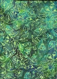ANTHOLOGY BATIK #530 EMERALD GRN~ Cotton Quilt Fabric  