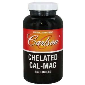    Chelated Cal Mag 180 Tablets   Carlson Labs