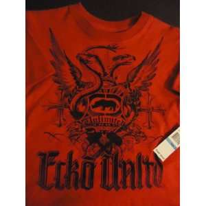  Ecko unltd. Boys Red Short Sleeve Shirt [Size:5]: Baby