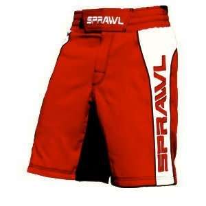  Sprawl Fusion 2 Stretch Shorts   Red/White/Black: Sports 