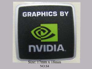 10 pcs NVIDIA sticker badge logo FREE WINDOWS7 S4+S5  