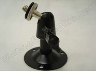 Indoor CCTV Camera Small Bracket Stand Black Metal Wall Ceiling Mount 