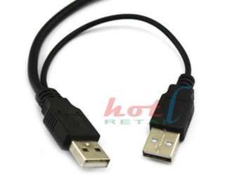USB 2.0 Mini 5 Pin to A Male Power Y Cable