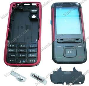 For Nokia 5610 Housing Case Cover Keypad Tool Red Black  