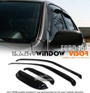 Smoke Sun/Rain Guard Vent Shade Window Visors 97 03 F150/F250 Light 