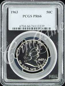 1963 (P) Silver Franklin 50c PCGS PR66  
