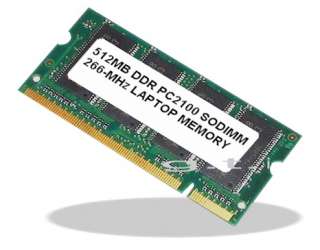 SODIMM 512MB DDR PC2100 266 PC 2100 512 MB LAPTOP RAM  