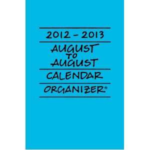  2012 2013 August to August Calendar/Organizer Turquoise 