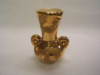 Swetye 22 Kt Gold China Small Vase Vintage Salem Ohio  