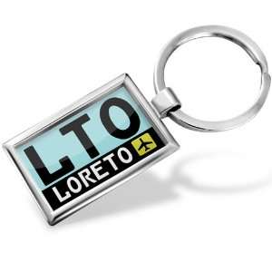 Keychain Airport code LTO / Loreto country: Mexico   Hand Made, Key 