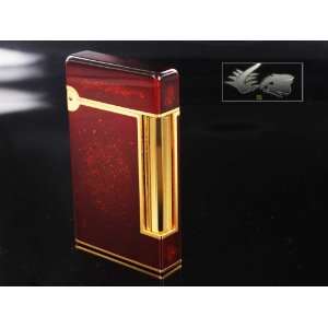  S.T. Dupont Ligne D Lighter   Gold Dust & Red Laquer: Home 
