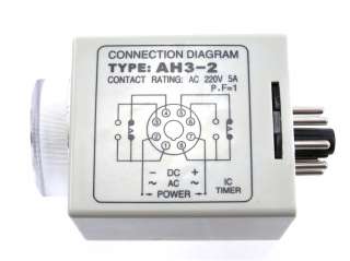 NEW ON DELAY TIMER RELAY 0 60 SECONDS 120V 8 PIN  