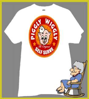 PIGGLY WIGGLY T Shirt PIGGLY WIGGLY GROCERY OVAL RETRO  