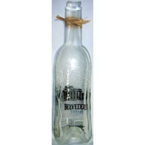   Upcycled, Melted, Slumped Belvedere Vodka Bottle Bowl 