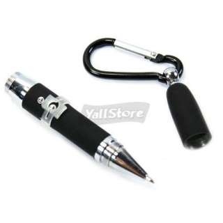   Pointer LED Flashlight with Keychain 5mW 650nm Red Laser Black  