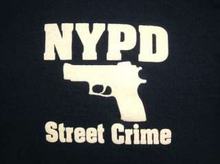 vtg NYPD STREET CRIME t shirt SOFT 50/50 COL. NATHAN R. JESSUP L 