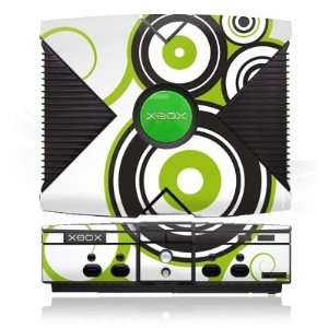  Design Skins for Microsoft Xbox   Green Circles Design 