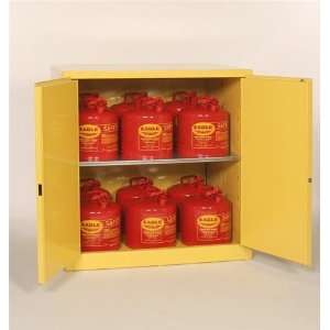   60 Gallon Flammable Work Bench Safety Cabinet, 2 Manual Doors   1964