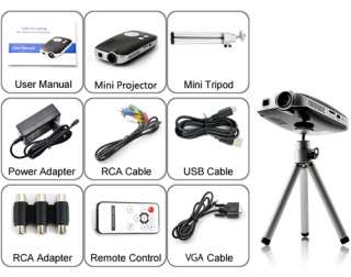  Portable Mini Multimedia Projector 4GB presentations high definition