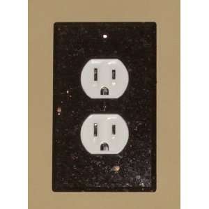  Black Galaxy Granite, Outlet Cover Plate