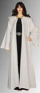 Medieval Wicca Pagan Ritual Robe Coat with Hood Handmade Natural 