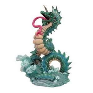  Leviathan Dragon Statue, 10 inches H