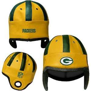  Reebok Green Bay Packers Faux Leather Helmet Head: Sports 