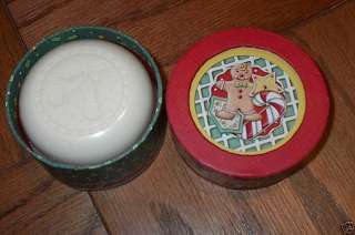 MARY ENGELBREIT GINGERBREAD THEMED ROUND SOAP BOX NEW  