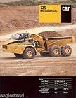   brochure caterpillar 735 articulated dump truck 2001 eb15 returns