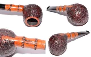 UNSMOKED* RADICE HAND MADE SILK CUT APPLE pipe with BAMBOO **RING 