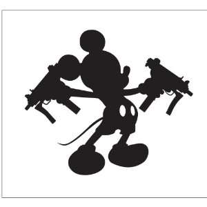  Mickey Mouse Uzzi Akimbo Decal Sticker. Peel and Stick 