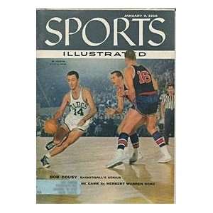 Bob Cousy Unisgned Sports Illustrated  Jan 9 1956   NBA Magazines 