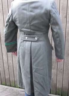 WW2 Style East German Border Guard Winter Coat Cosplay Costume (S 