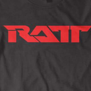 RATT T shirt Classic Metal 80s glam heavy rock WOMENS  
