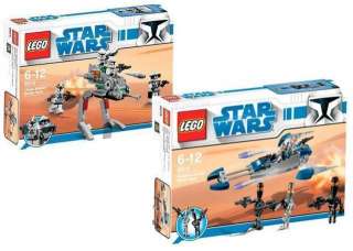 STAR WARS LEGO #8014 & #8015 ASSASSINS AND CLONE WALKER  