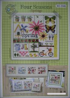   Seasons   Spring   Counted / Colored Cross Stitch Pattern / Chart