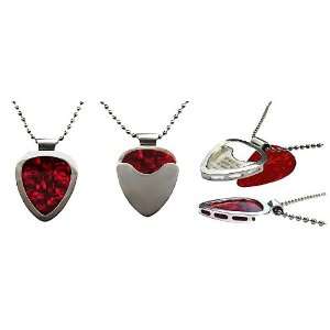   Sterling Silver Guitar Pick Holder Pendant Set Ultimate Gift: Jewelry