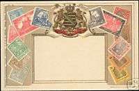 Germany Saxony, STAMP Postcard (1910s) Deutsches Reich  