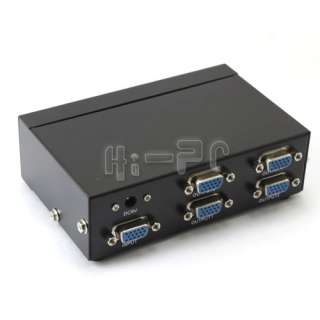 Ports Iron 350MHz VGA Video Monitor Switch Switcher + Charger  