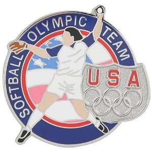  USA Olympic Team Softball Pin: Sports & Outdoors