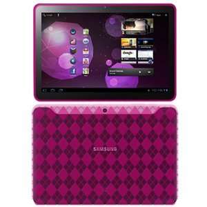   Skin Case Hot Pink For Samsung Galaxy Tab 10.1 P7100: Home & Kitchen
