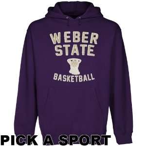 Weber State Wildcats Legacy Pullover Hoodie   Purple