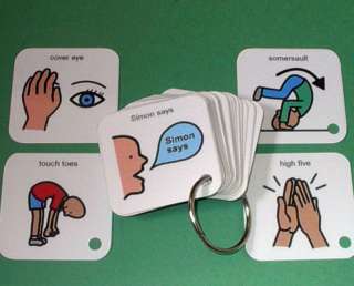 Simon Says ABA Keyring Activity   Autism Visual Aid  