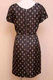 JCrew $148 Silk Souvenir Dress 14 Faded Black  